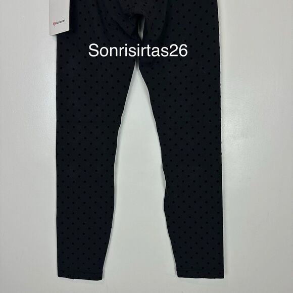 NWT Lululemon Align HR Pant 25” Legging Size 4 Flock Polka Dot - Picture 8 of 11